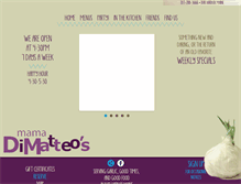 Tablet Screenshot of mamadimatteos.com